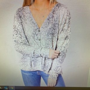Snakeskin print top by Daytrip Sz sm